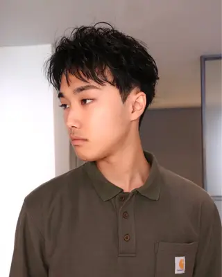 メンズ アイブロウ Qin shaire salon 原宿verno店所属・【センターパート】 ETO／江藤翼の眉毛・アイブロウイメージ