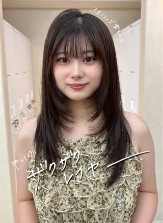 ロング nana 似合わせカットのヘアスタイル