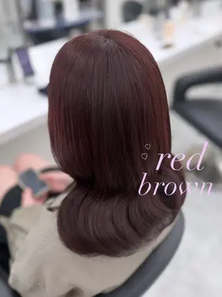セミロング Hina🎀♡ 暖色/縮毛のヘアスタイル