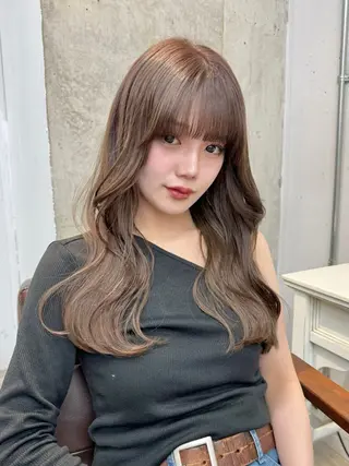 ロング カラー 🎀taro ブリーチなしカラーのヘアスタイル