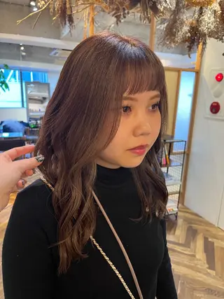 セミロング カラー HOMIE TOKYO所属・sora / 渋谷 / ハイトーンのヘアスタイル