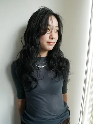 ロング カラー 森田遥奈/透明感カラ ー/似合わせカットのヘアスタイル