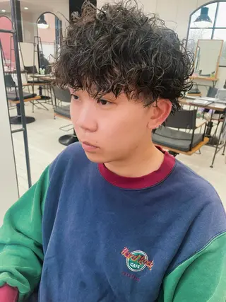 ショート パーマ メンズ saito (8/31まで在籍)のヘアスタイル