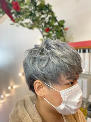 メンズ ゆぴ☾‪/推しカラー /ハイトーンのヘアスタイル