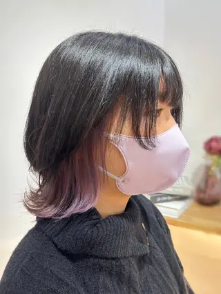 ミディアム カラー Rio🎀 艶カラー/韓国のヘアスタイル