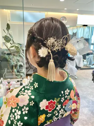 ミディアム ヘアアレンジ ダブルカラー🦖 /髪質改善⚡️しおりのヘアスタイル