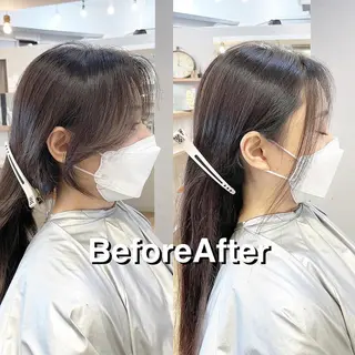 セミロング カラー SALOWIN 新宿三丁目EAST所属・韓国レイヤー🇰🇷 layercut✂️のヘアスタイル