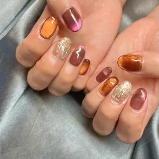 ミディアム カラー パーマ ヘアアレンジ メンズ キッズ ネイル マツエク・マツパ アイブロウ nail&eye Aoのマツエク・マツパデザイン