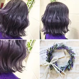 ミディアム カラー "PEPPU "所属・派手髪、ハイトーン ショートヘアShinのヘアスタイル