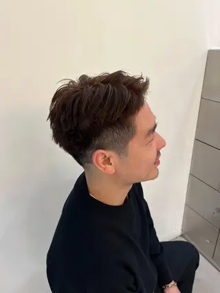 カラー メンズ 🎵ぷる艶ハイトーン 柔らかヘア🍅まあやのヘアスタイル