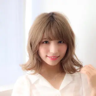 ミディアム カラー 髪質改善🌈縮毛矯正 荻原 達矢のヘアスタイル