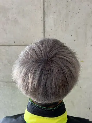 ショート カラー メンズ keita💫暖色系 💫ハイトーン💫のヘアスタイル