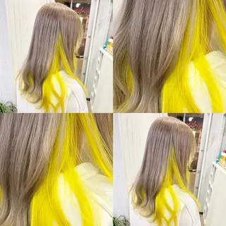 セミロング ハイトーン💫 エクステ💫maiのヘアスタイル