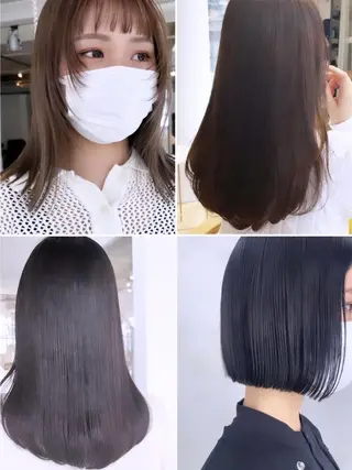 セミロング カラー パーマ ネイル マツエク・マツパ アイブロウ yelm ［official］のヘアスタイル