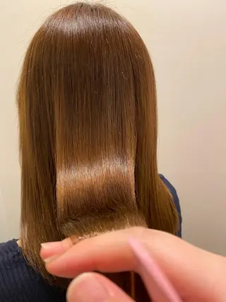 セミロング パーマ 🪽羽エク/Ash 店長/折目奈央🪽のヘアスタイル