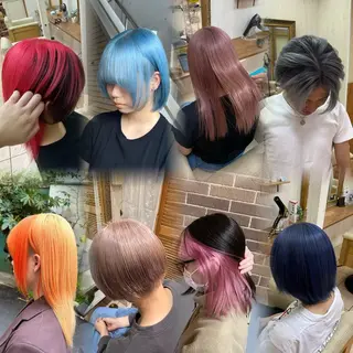 セミロング カラー 🥣ブリーチ・カラー 平城秀馬/原宿のヘアスタイル