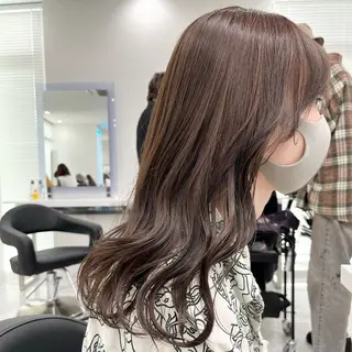 カラー 💗ツヤ髪💗透け感 💗ブリーチなし💗のヘアスタイル