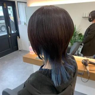 ロング ミルクティーベージュ 近鉄奈良駅　向田のヘアスタイル