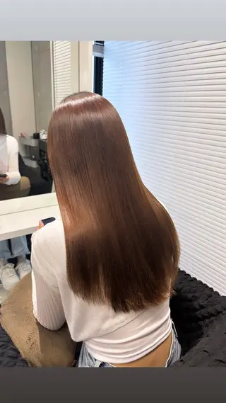 ロング RENA/艶カラー /アレンジ/髪質改善のヘアスタイル