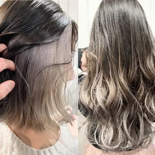 セミロング カラー パーマ ヘアアレンジ RecheRche【池袋】所属・👑指名率No.1 👑坂口飛翔のヘアスタイル