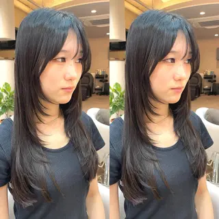 ロング ブリーチ無し透明感 カラー🦕まどかのヘアスタイル