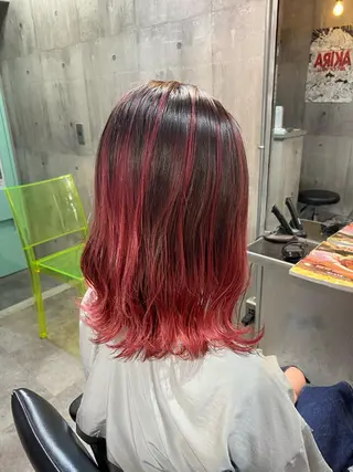 ミディアム カラー 艶髪サラサラカラー 🌈前原健吾のヘアスタイル