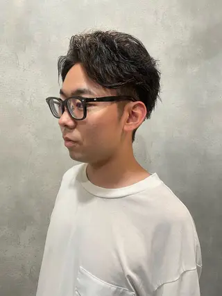 ショート メンズ フリーランスシェアサロンルレイル所属・心斎橋/メンズ /ルレイル/地形真希のヘアスタイル