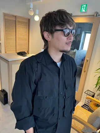 メンズ 頭皮につけないカラー /白髪ぼかし/実加永のヘアスタイル