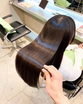 ロング パーマ ✨髪質改善職人✨ デザインカラー/若林のヘアスタイル