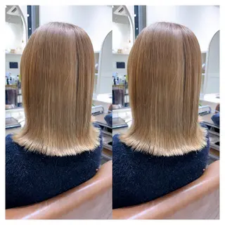 ミディアム カラー 村山 茉衣のヘアスタイル