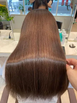 ロング 韓国レイヤー／髪質 改善カラー/れんのヘアスタイル