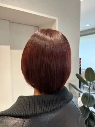 ショート カラー りあの🎀 /暖色カラー🍒のヘアスタイル