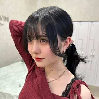ロング SALOWIN原宿AROA店所属・顔まわり神カット✂︎ 齋藤雄大【原宿】のヘアスタイル