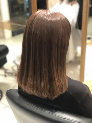 セミロング カラー 永井大樹✨ 透明感カラー✨のヘアスタイル