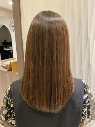 セミロング 大倉 未波のヘアスタイル