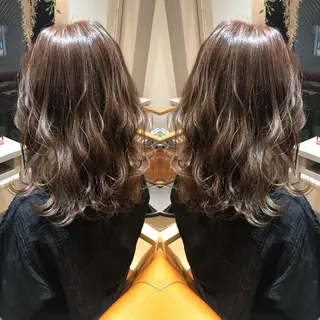 ミディアム カラー 髪質改善特化 ミサワコウキのヘアスタイル