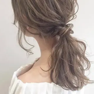 ミディアム Attrait .のヘアスタイル