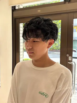 パーマ メンズ 野尻 暖のヘアスタイル