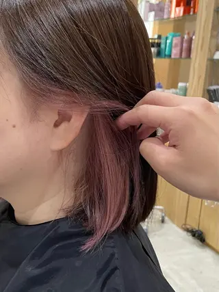 ミディアム カラー miloc那覇 MIKUのヘアスタイル