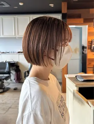 ショート カラー 足立 武巳（金山Ciel）のヘアスタイル