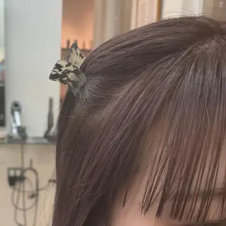 ミディアム カラー HITOMI 福岡ボブのヘアスタイル