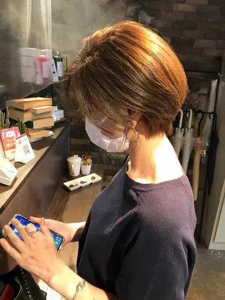 ショート 髪質改善✨ハツメイ オグ✂️のヘアスタイル