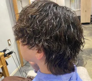 ミディアム メンズパーマ特化/ 町田甲陽✨のヘアスタイル