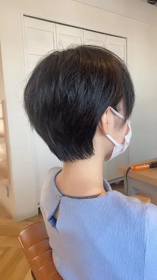 ショート カラー ヘアアレンジ ✨髪質改善/透明感✨ 西野　陽のヘアスタイル