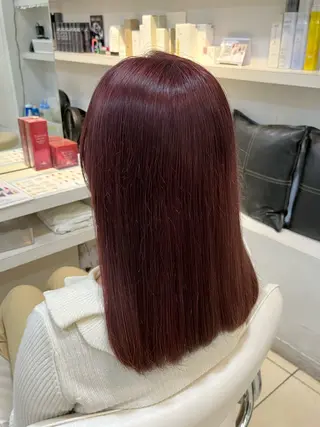 セミロング 【髪質改善カラー】 あむ·. ⟡ 🖤のヘアスタイル