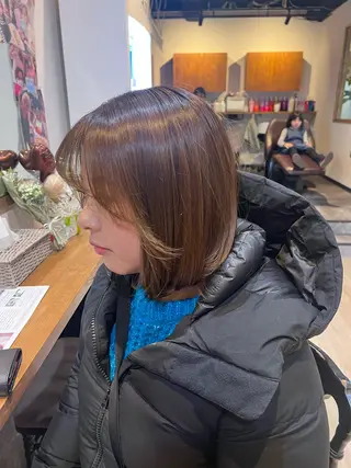 ミディアム カラー マツエク/透明感 カラー🤍ゆうのヘアスタイル