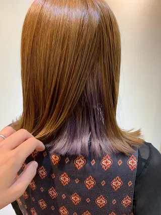 ミディアム ayano ．のヘアスタイル