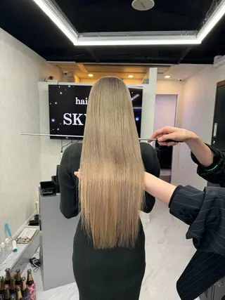 ロング 🌈評価No.1🌈 艶髪カラー❌エクステのヘアスタイル