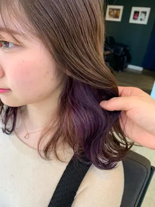 ロング カラー パーマ ヘアアレンジ ネイル マツエク・マツパ レイヤー＆カラー 人気美容師倉崎涼のヘアスタイル