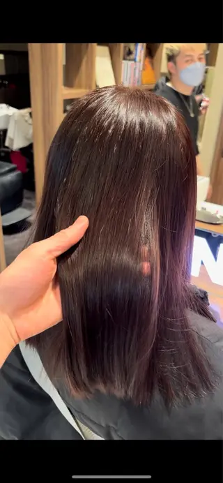 セミロング カラー dogstar小林諒 レイヤー/パーマのヘアスタイル